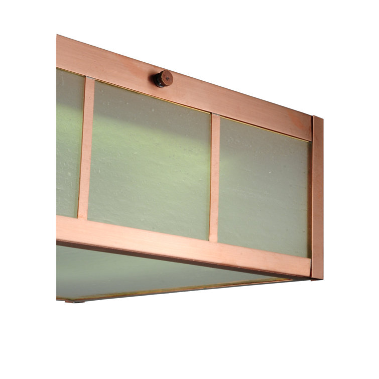 Beck Natural Copper and Frosted Glass LED Globe Flush Mount Light