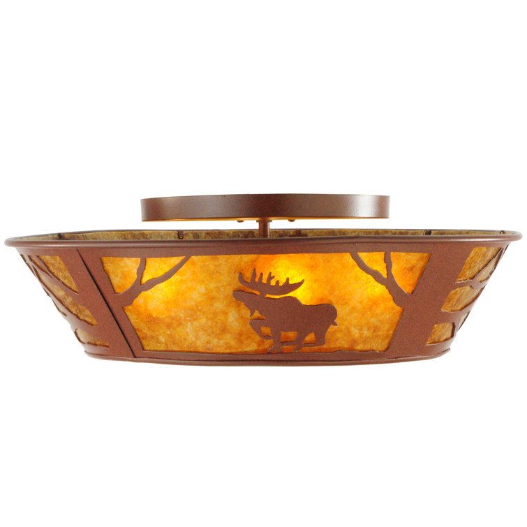 Meyda 22" Energy Star Globe Glass Indoor/Outdoor Flush Mount