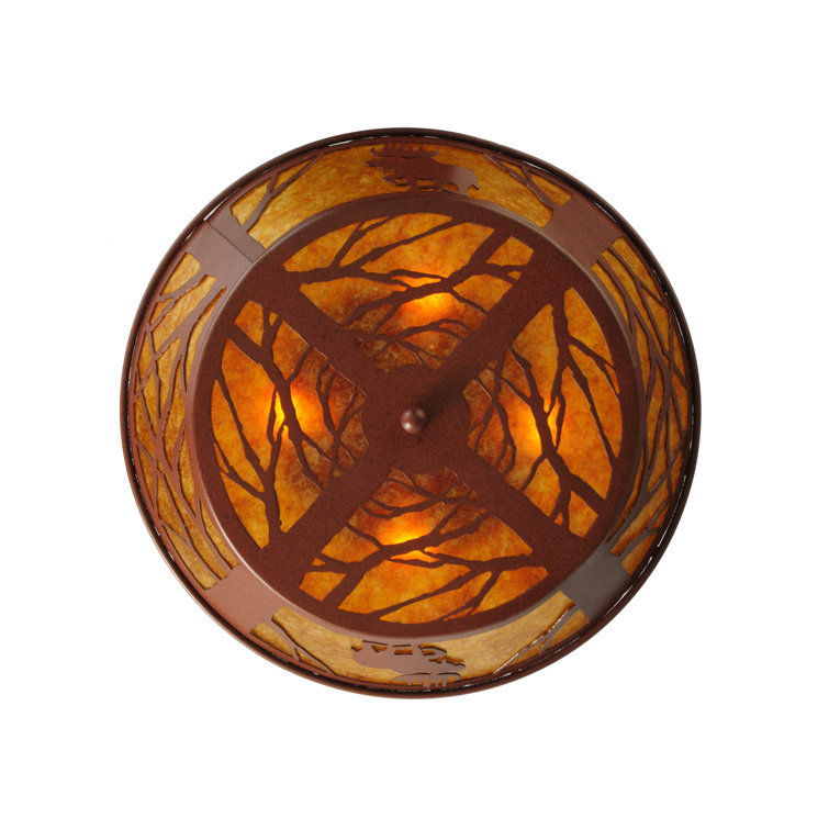 Meyda 22" Energy Star Globe Glass Indoor/Outdoor Flush Mount