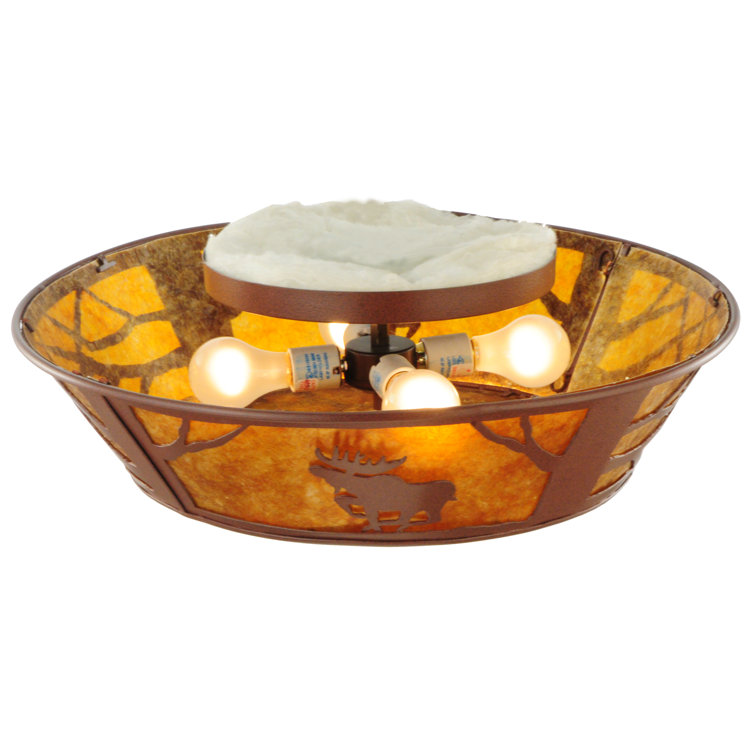 Meyda 22" Energy Star Globe Glass Indoor/Outdoor Flush Mount
