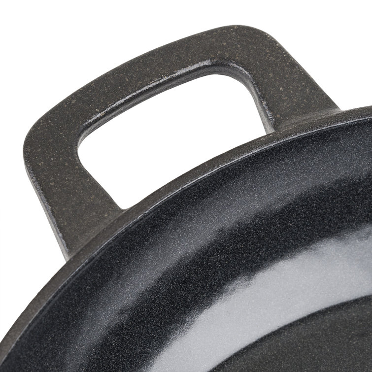Black Enameled Cast Iron Multi-Use Chef's Pan