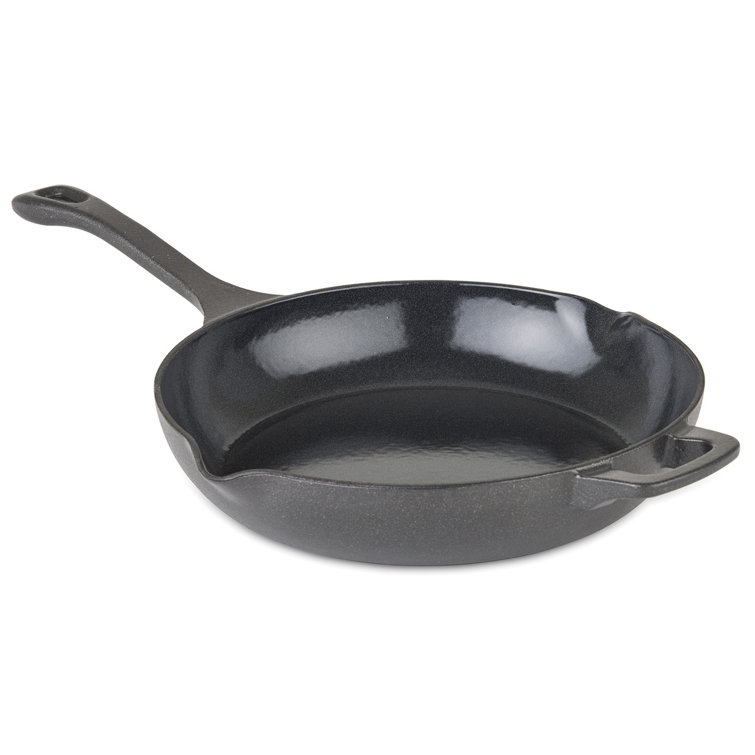 Black Enameled Cast Iron Multi-Use Chef's Pan