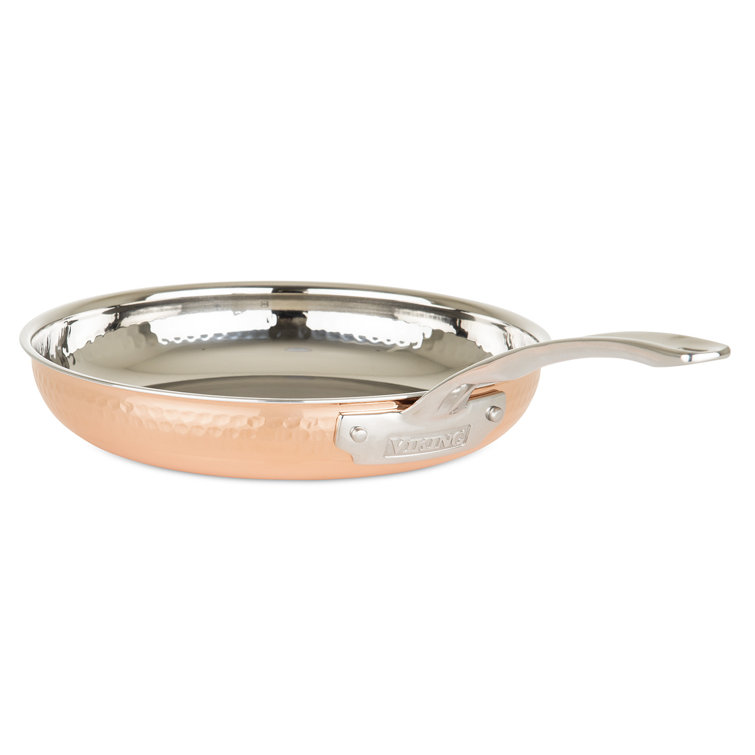 Viking 3-Ply Hammered Copper and Stainless Steel 10-Piece Cookware Set