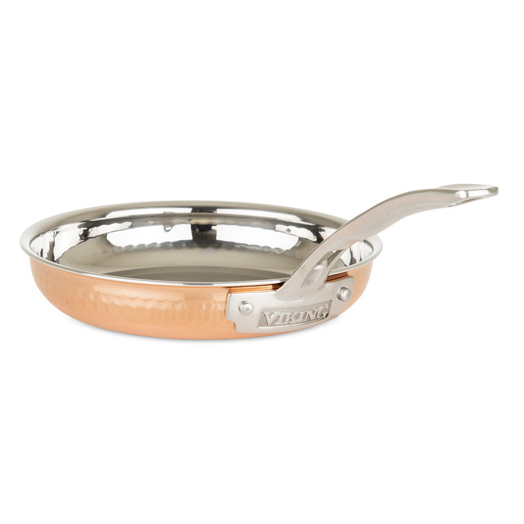 Viking 3-Ply Hammered Copper and Stainless Steel 10-Piece Cookware Set