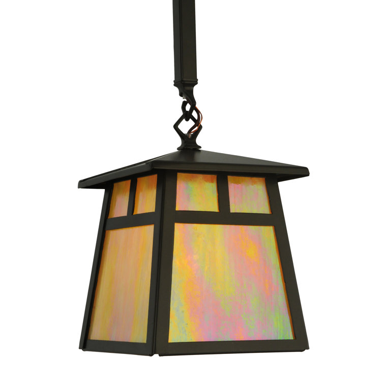 Bronze Glass 3-Light Indoor/Outdoor Globe Pendant