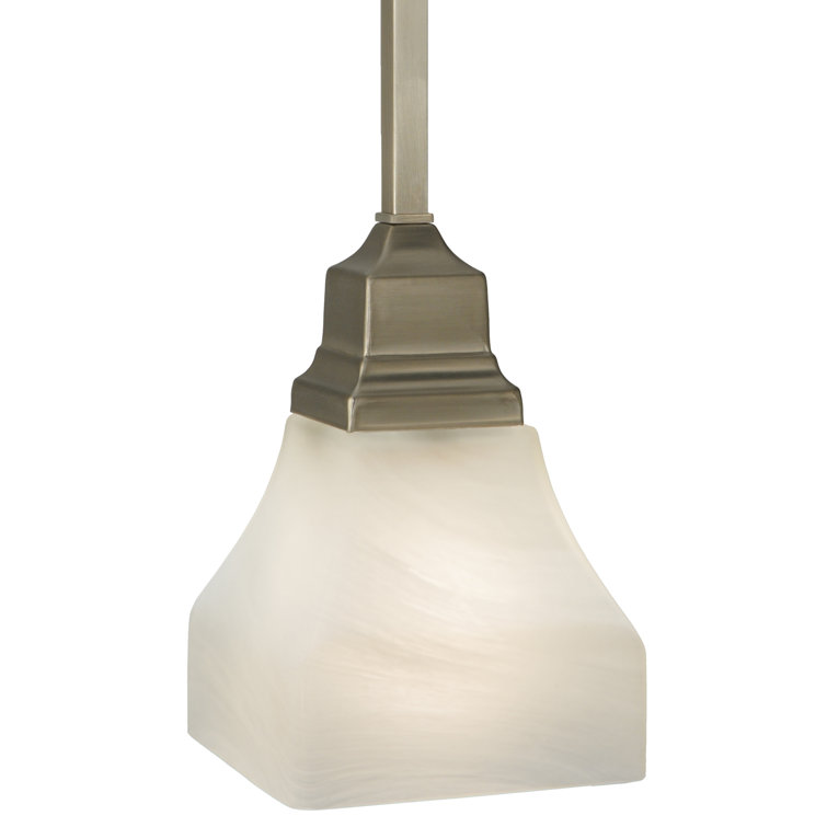Mini Globe Brushed Nickel Indoor/Outdoor Energy Star Pendant Light