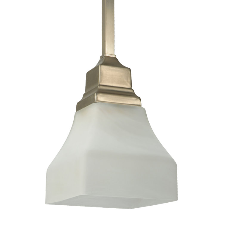 Mini Globe Brushed Nickel Indoor/Outdoor Energy Star Pendant Light