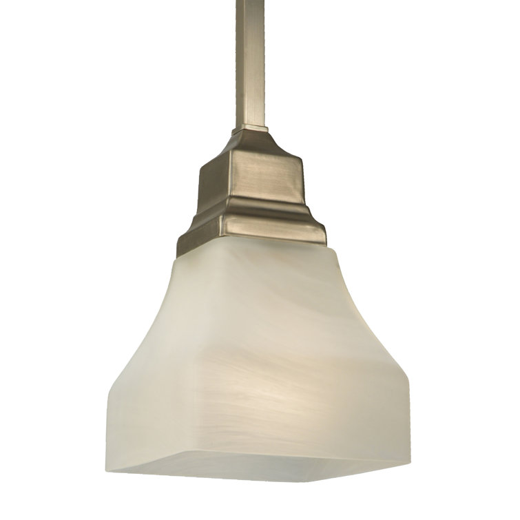 Mini Globe Brushed Nickel Indoor/Outdoor Energy Star Pendant Light