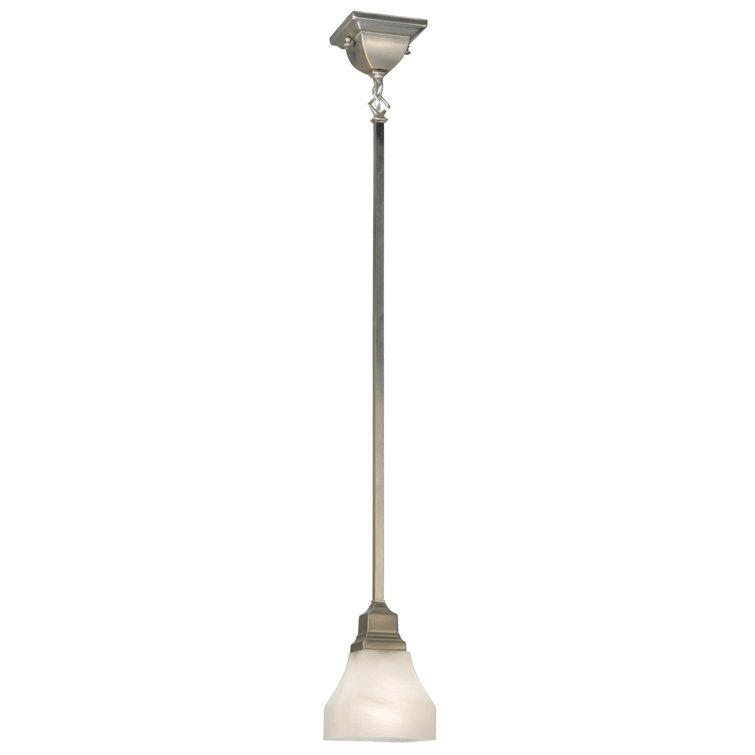 Mini Globe Brushed Nickel Indoor/Outdoor Energy Star Pendant Light