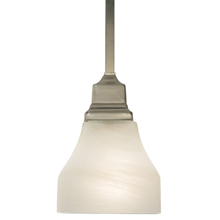 Mini Globe Brushed Nickel Indoor/Outdoor Energy Star Pendant Light