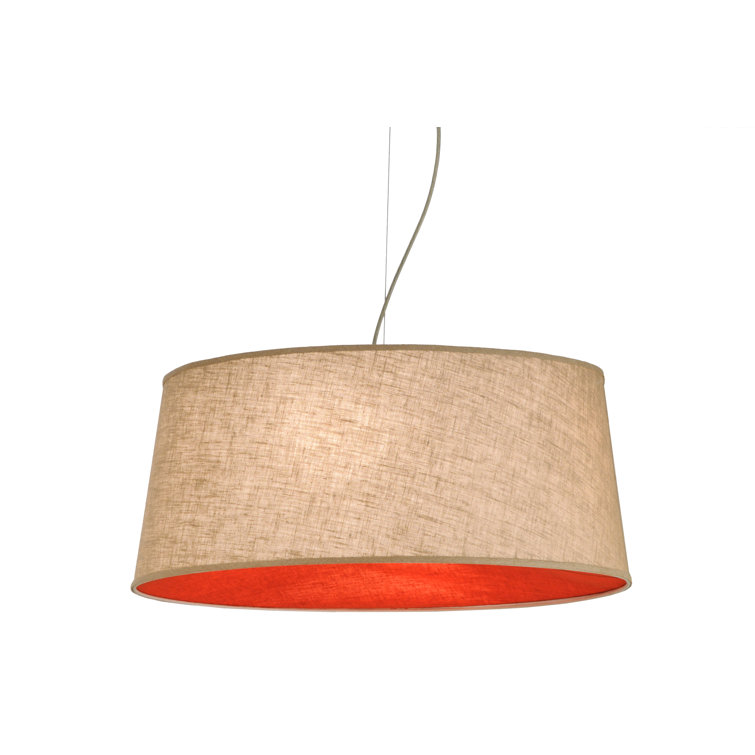 Bruges 28" Nickel and Glass LED Island Pendant Light