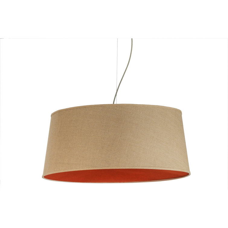 Bruges 28" Nickel and Glass LED Island Pendant Light