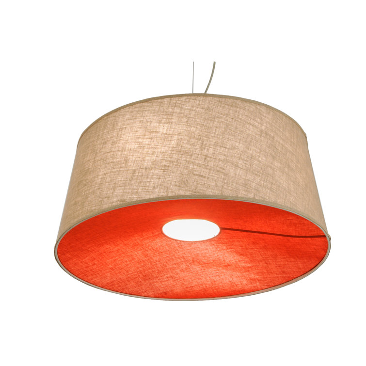Bruges 28" Nickel and Glass LED Island Pendant Light