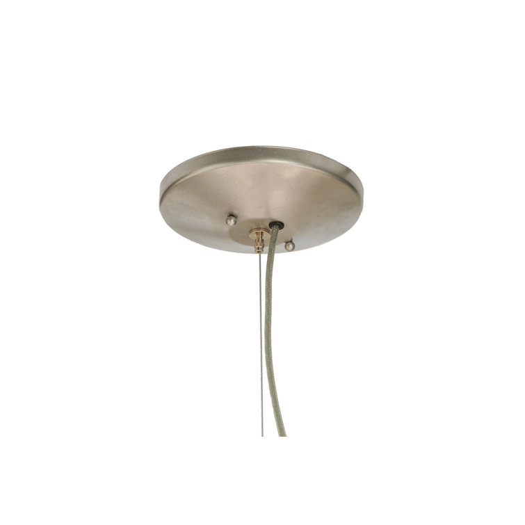 Bruges 28" Nickel and Glass LED Island Pendant Light