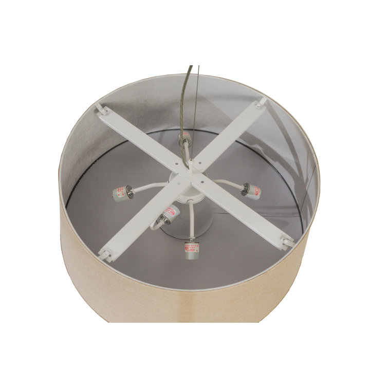Bruges 28" Nickel and Glass LED Island Pendant Light