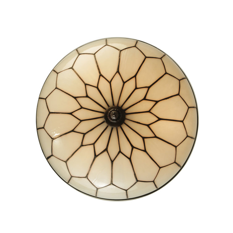 Elegant Honeycomb 3-Light Pendant in Craftsman Brown with Art Glass Shade