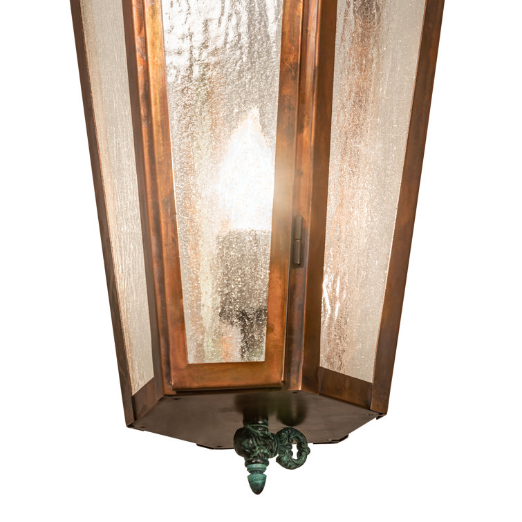 Millesime 14" Vintage Copper and Brass Lantern Pendant