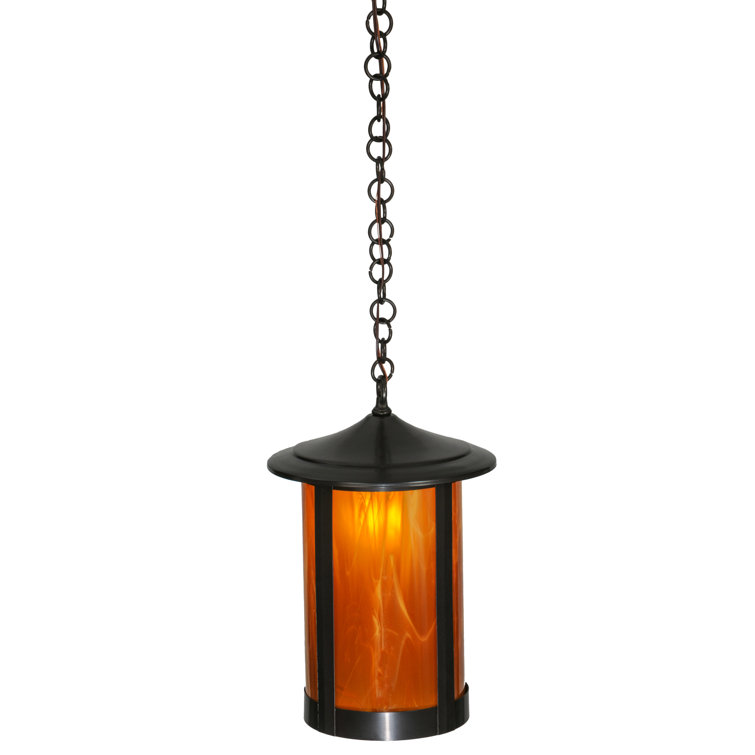 Fulton Prime Brown Glass 59" Tall Lantern Pendant