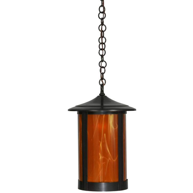 Fulton Prime Brown Glass 59" Tall Lantern Pendant