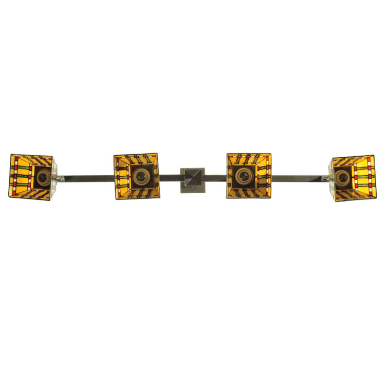 Timeless Bronze 42" LED Island Pendant with Art Glass Shades