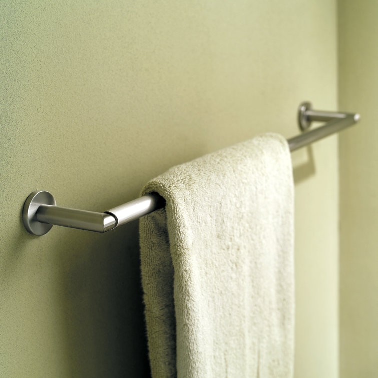 Satin Nickel 24-Inch Wall Mounted Towel Bar