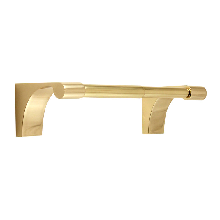 Polished Brass Modern Wall Mounted Toilet Paper Holder