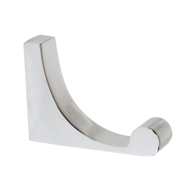Polished Chrome Modern Wall Mounted Robe Hook