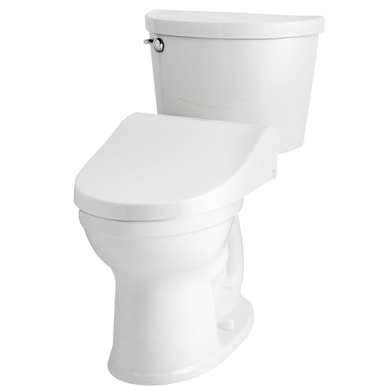 Advanced Clean White Elongated Bidet Toilet Seat with Remote Control