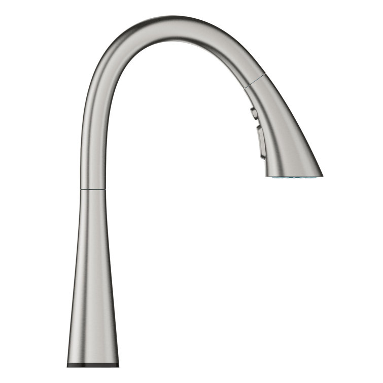 16" Stainless Steel Pull-Down Spray Kitchen Faucet