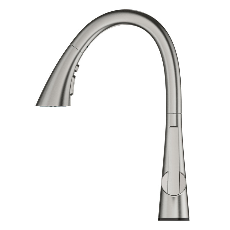 16" Stainless Steel Pull-Down Spray Kitchen Faucet