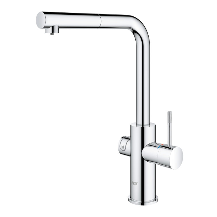 Starlight Chrome Single Handle Pull-Out Kitchen Faucet
