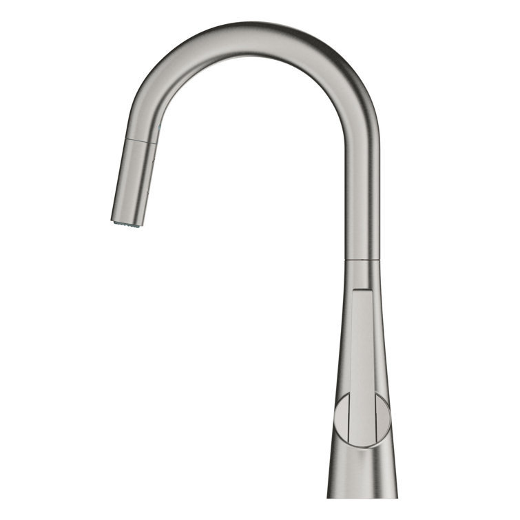 Stainless Steel Modern Pull-Down Kitchen Faucet with Spray