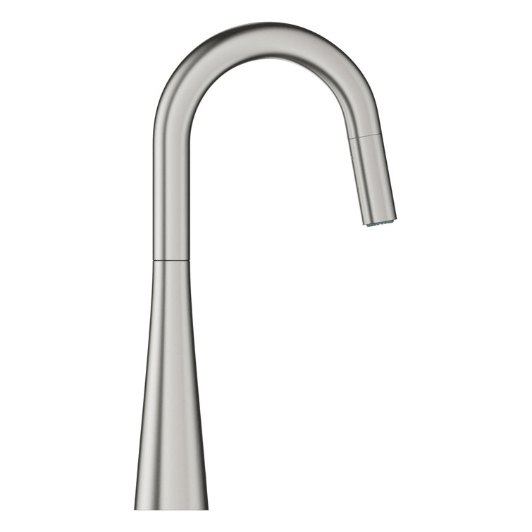 Zedra SuperSteel Modern Pull-Down Dual Spray Bar Faucet