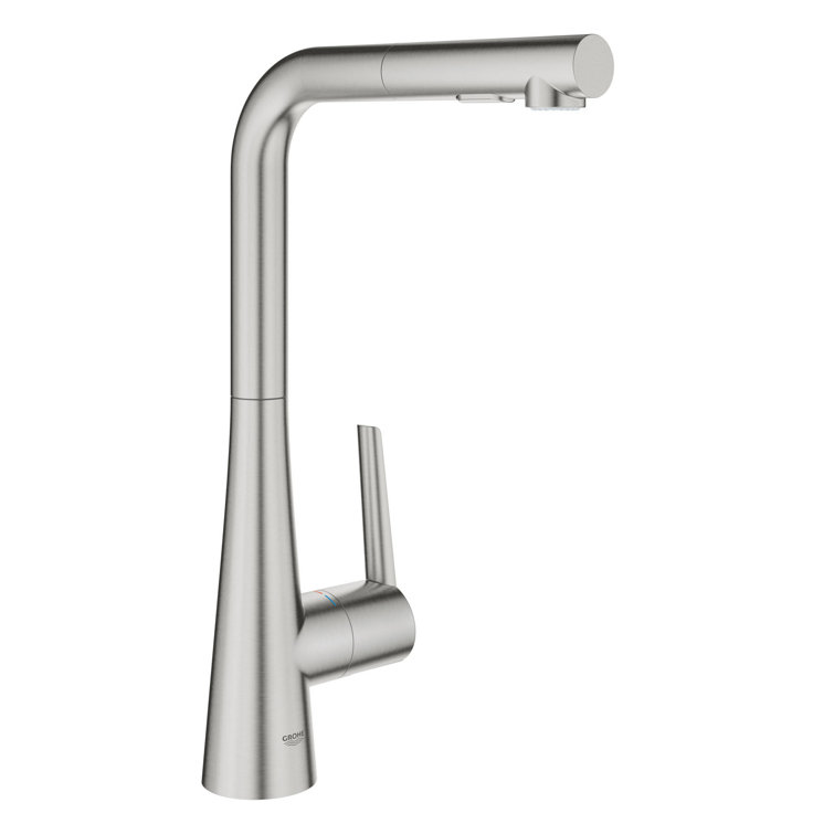Stainless Steel Modern Pull-Out Spray Kitchen Faucet