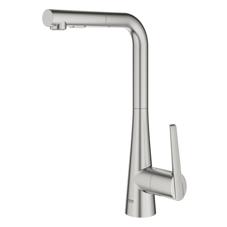 Stainless Steel Modern Pull-Out Spray Kitchen Faucet