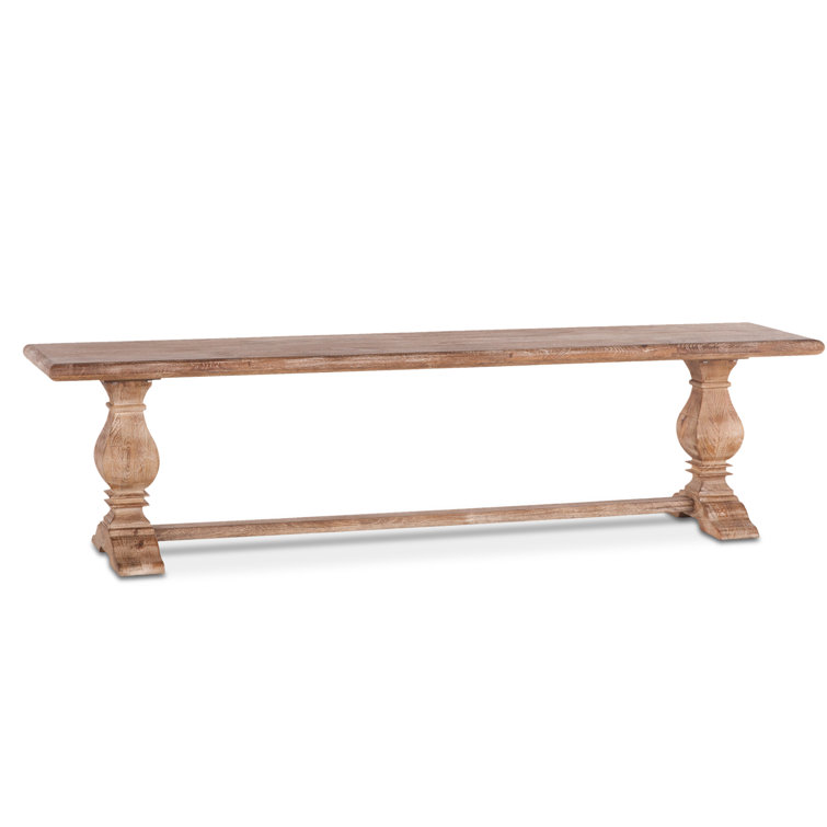 San Rafael Oversized Antique Mango Wood Dining Bench