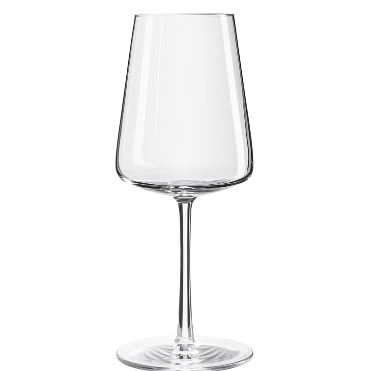 Power 13.5 oz Clear Crystal White Wine Glass Set