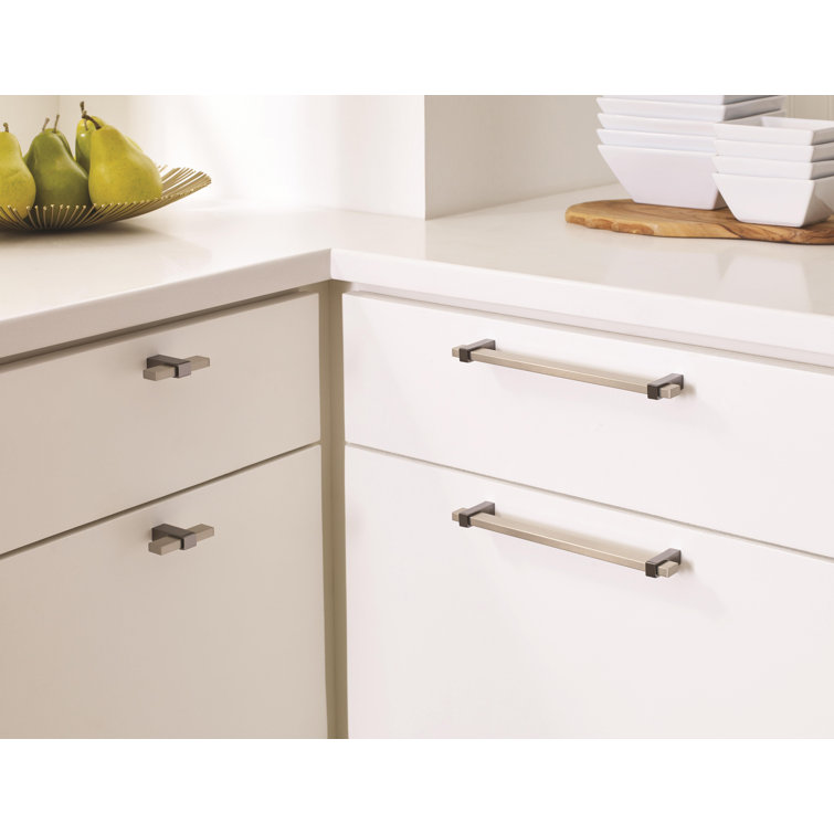 Mulino 2-3/8 inch Silver Champagne and Black Nickel T-Handle Knob