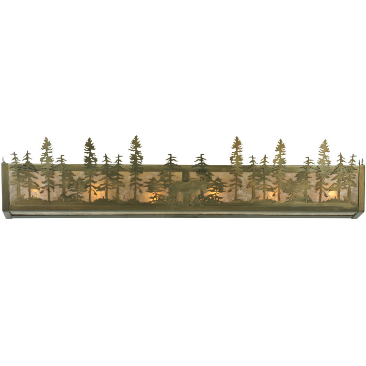 Bronze 6-Light Dimmable Vanity Fixture with Energy Star