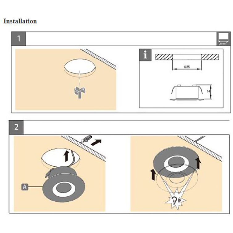 Silver 3000K LED Under Cabinet Puck Light