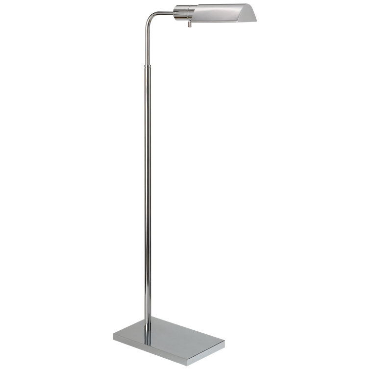 Polished Nickel Adjustable Outdoor Arc Floor Lamp