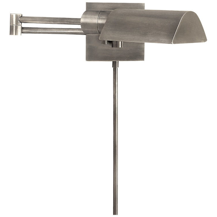 Antique Nickel Adjustable Swing Arm Wall Sconce