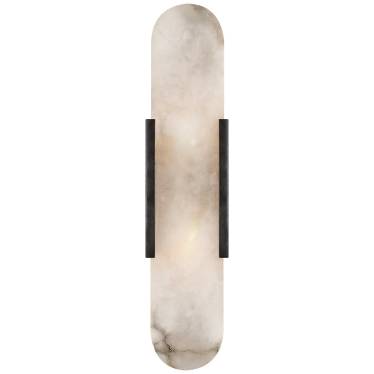 20" Black Bronze Dimmable Direct Wired Sconce