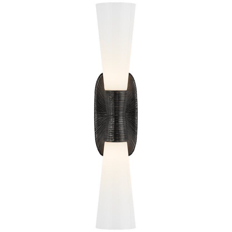 Utopia Black Iron 23" Outdoor Dimmable Vanity Light
