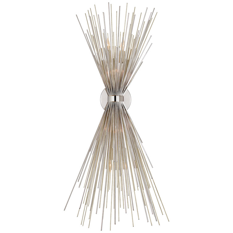 Strada Polished Nickel 36" Dimmable Sconce