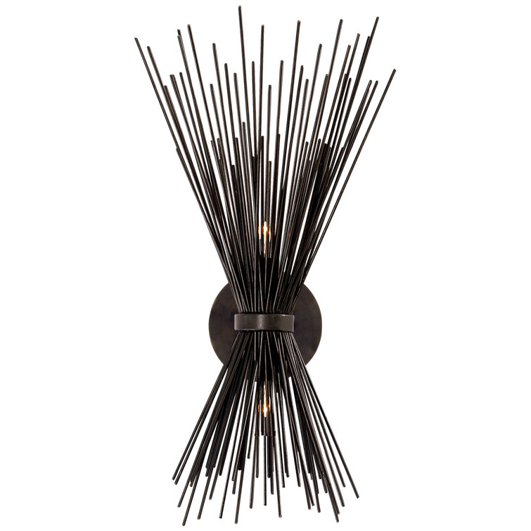Black Nickel Dimmable Direct Wired Electric Sconce