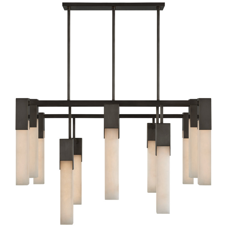 Covet Bronze Crystal 44" Organic LED Chandelier