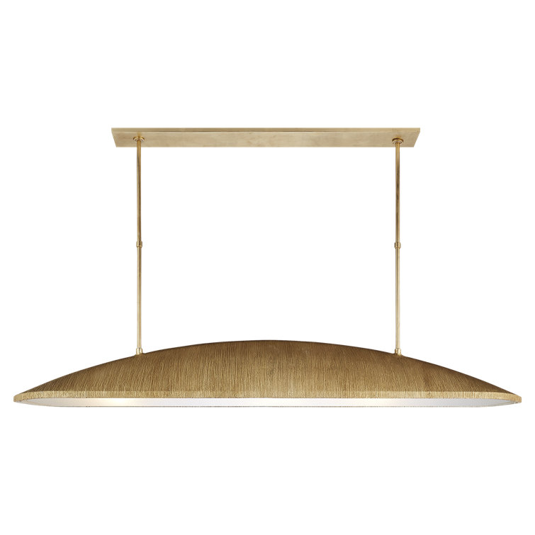 Gold Glass 60" Indoor/Outdoor Linear Pendant Light