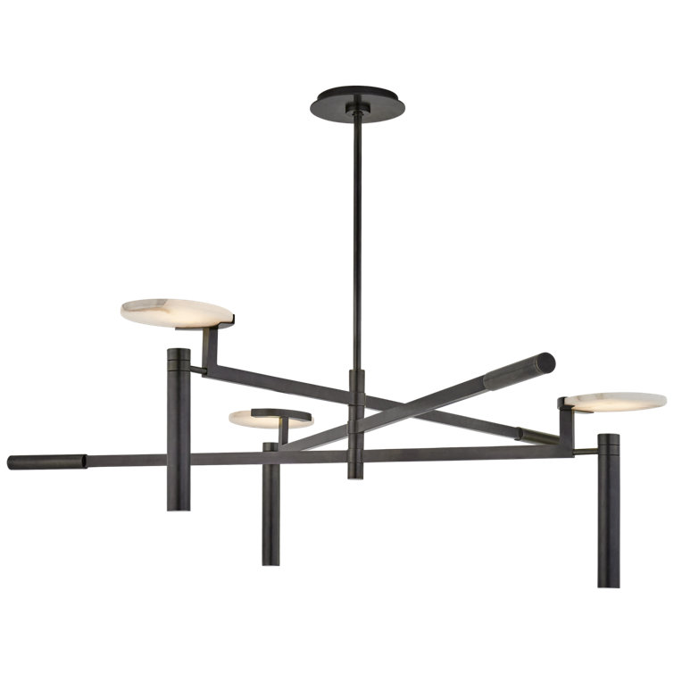 Melange Large Floating Disc 45" Bronze LED Chandelier