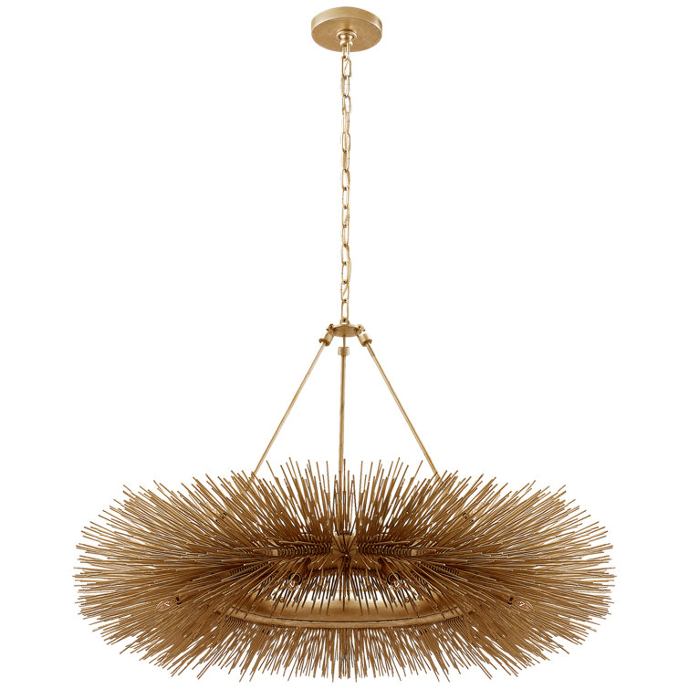 Strada Nickel and Crystal 16-Light Ring Chandelier